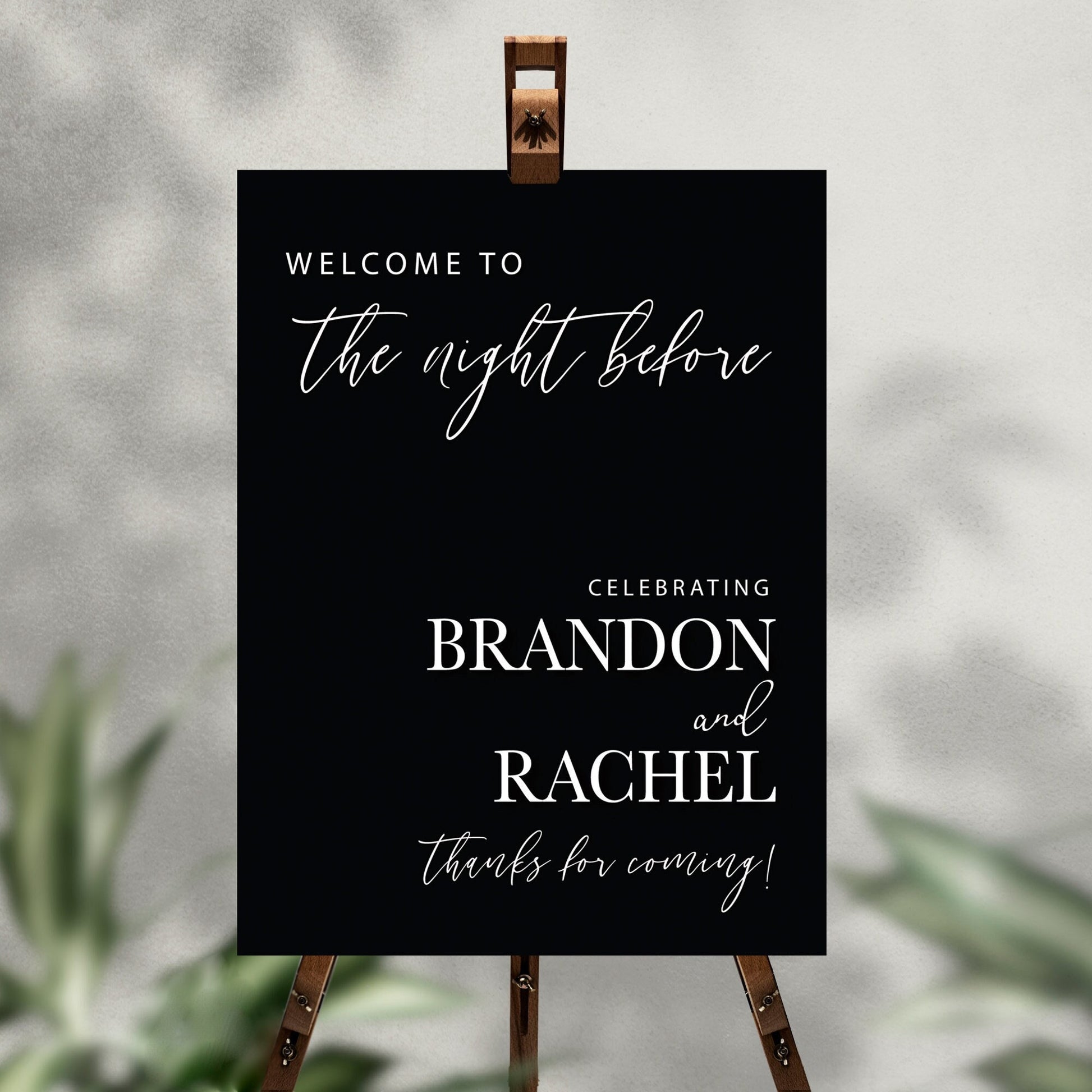 Night Before Customized Rehearsal Sign