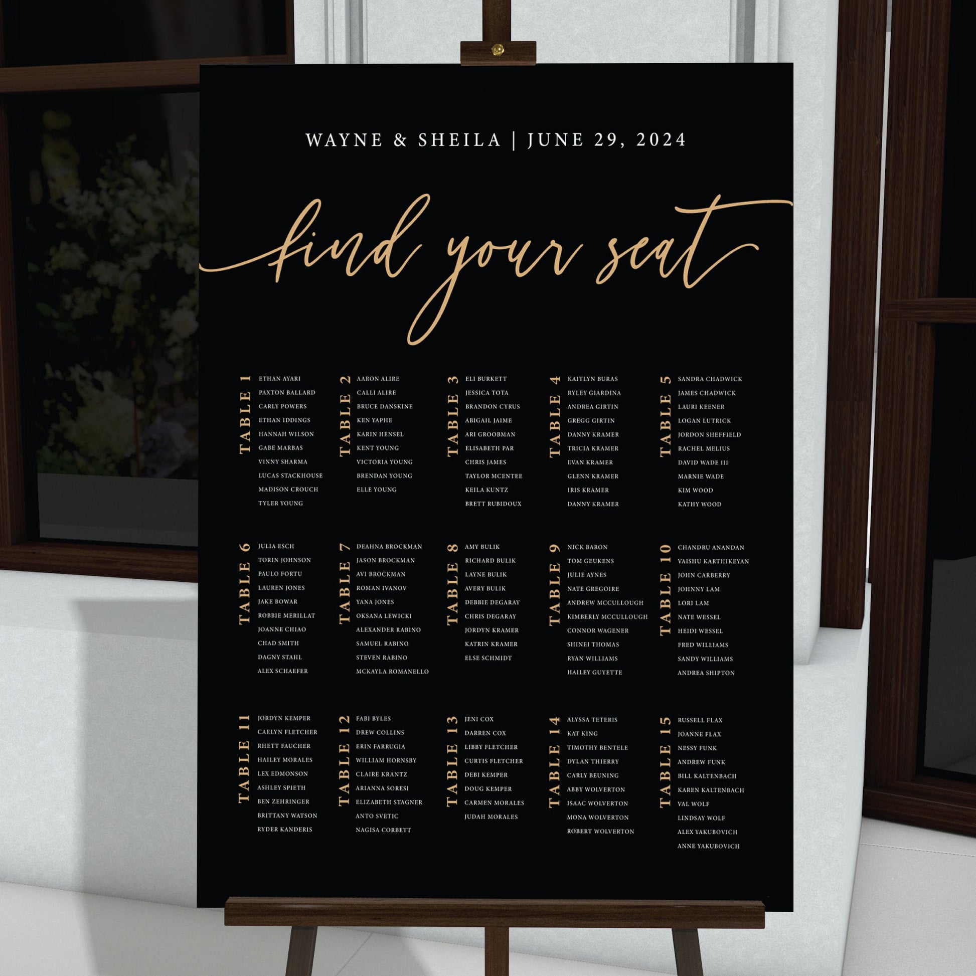 Wedding Seating Chart Printed, Wedding Welcome Sign, Party Decorations, Reception Poster, Wedding Decor, Rehearsal Sign, Find Your Seat