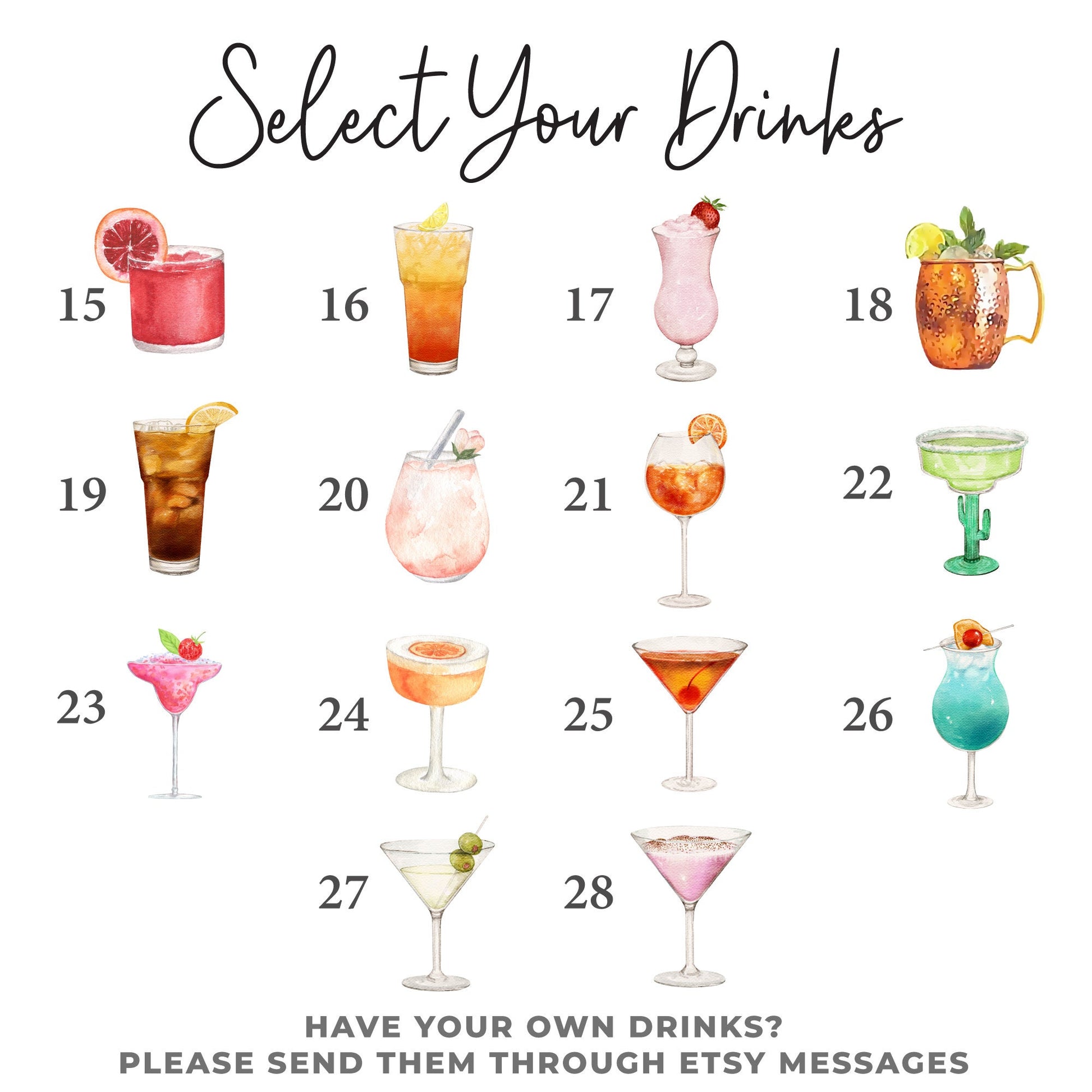 Signature Drink Sign Printed, Minimalist Bar Menu Template, Printed Bar Menu, Modern Drink Menu, Bride and Groom Drinks, Wedding Sign