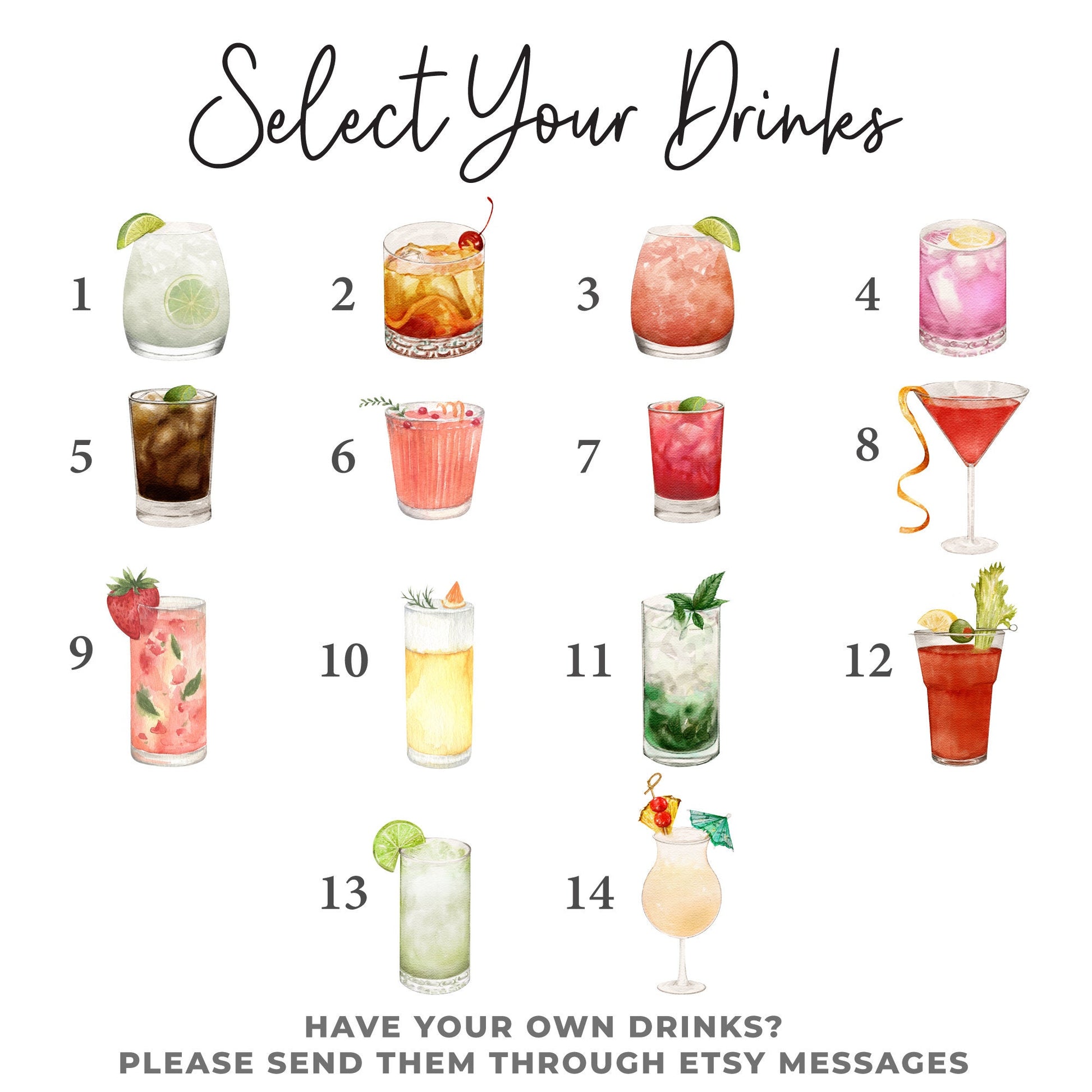 Signature Drink Sign Printed, Minimalist Bar Menu Template, Printed Bar Menu, Modern Drink Menu, Bride and Groom Drinks, Wedding Sign