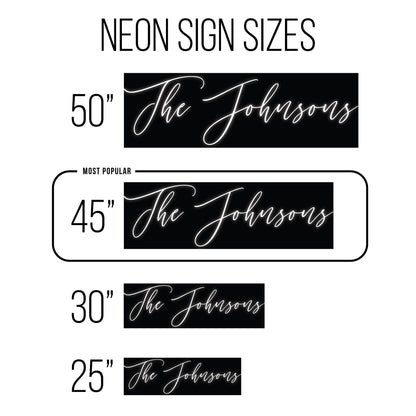 Custom Neon Name Sign Wedding Decor Battery Operated Last Name Sign Wedding Backdrop, Neon Wedding Sign Custom Wall Decor Personalized Gifts