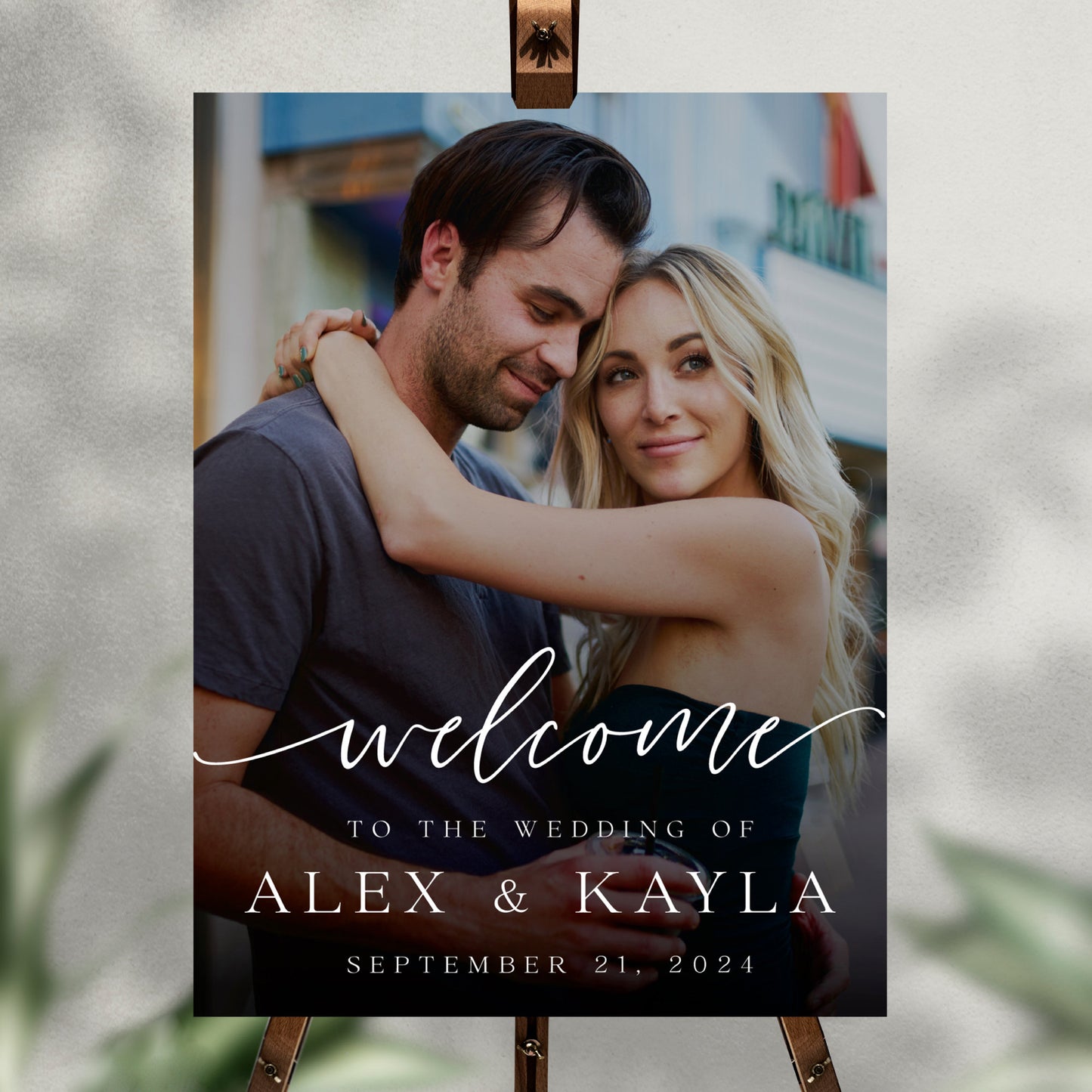 Photo Wedding Welcome Sign, Wedding Rehearsal Sign, Wedding Reception Sign, Printed Welcome Sign, Wedding Picture Sign, Night Before Sign
