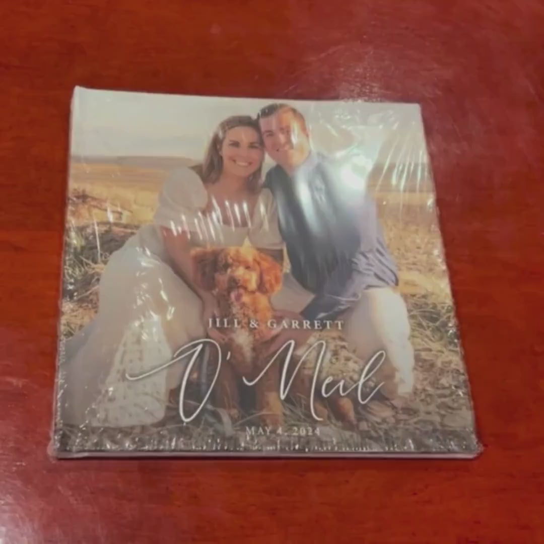 Custom Wedding Guest Book with Photo, Wedding Reception, Wedding Photo Album, Signing book, Wedding Day keepsake
