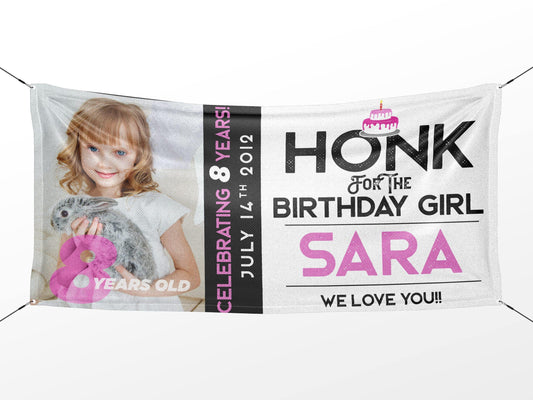 Honk for the Birthday Boy / Girl Personalized Birthday Banner - HomeHaps