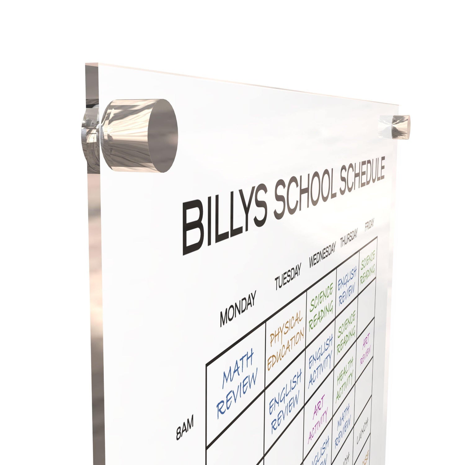 Dry Erase Personalized Acrylic Calendar Acrylic Monthly 