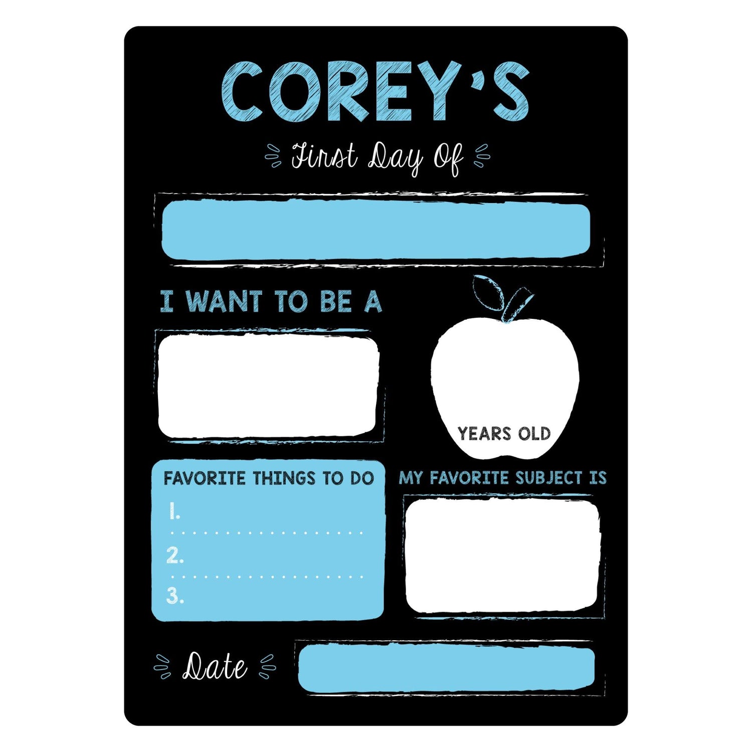 Personalized Back to School Sign - HomeHaps
