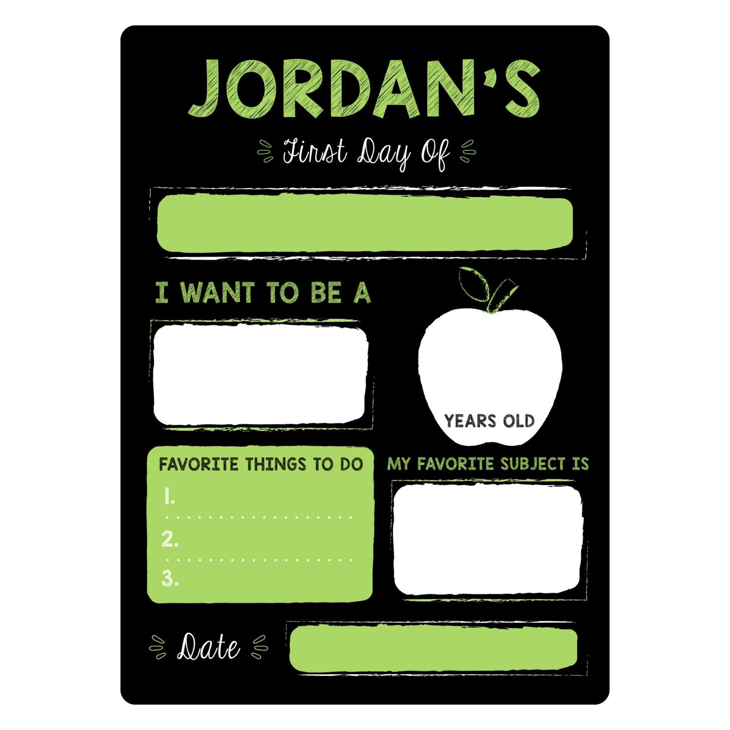 Personalized Back to School Sign - HomeHaps