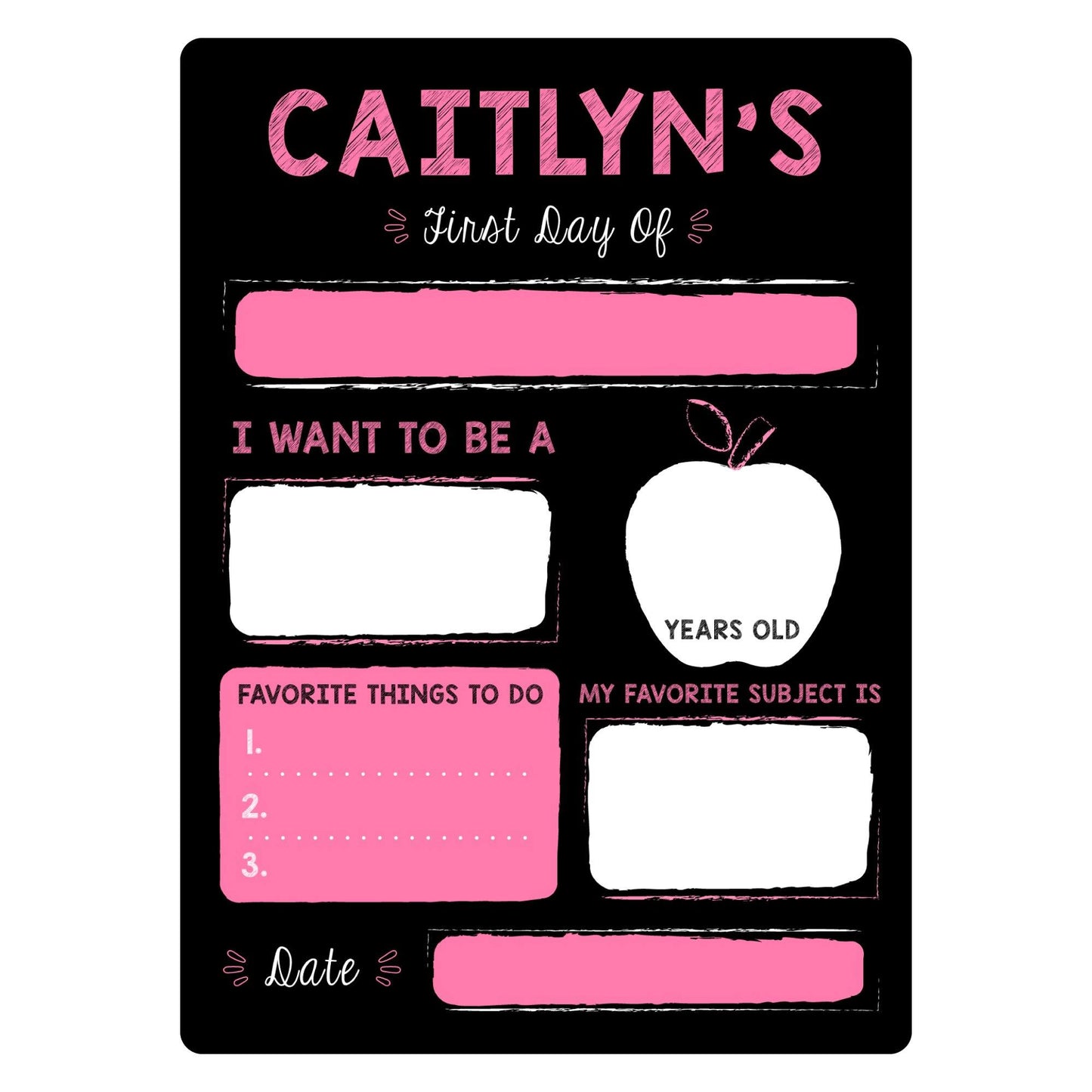 Personalized Back to School Sign - HomeHaps