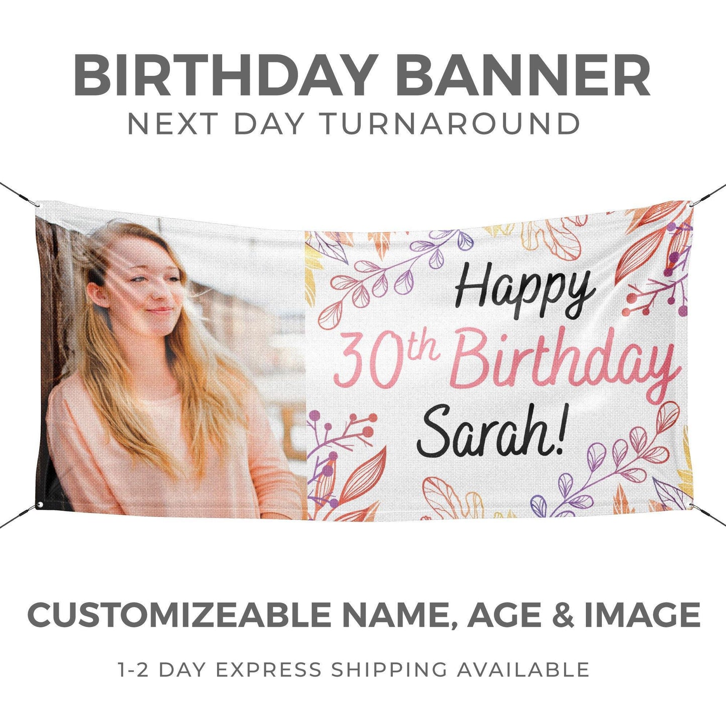 Personalized Fall Birthday Banner - HomeHaps