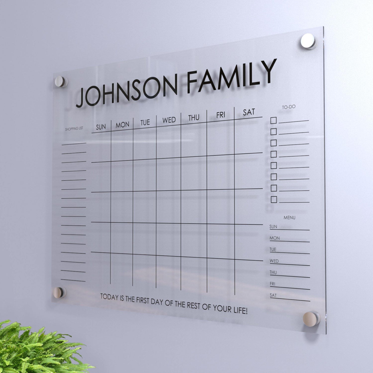 Large Acrylic Wall Calendar and Planner - HomeHaps