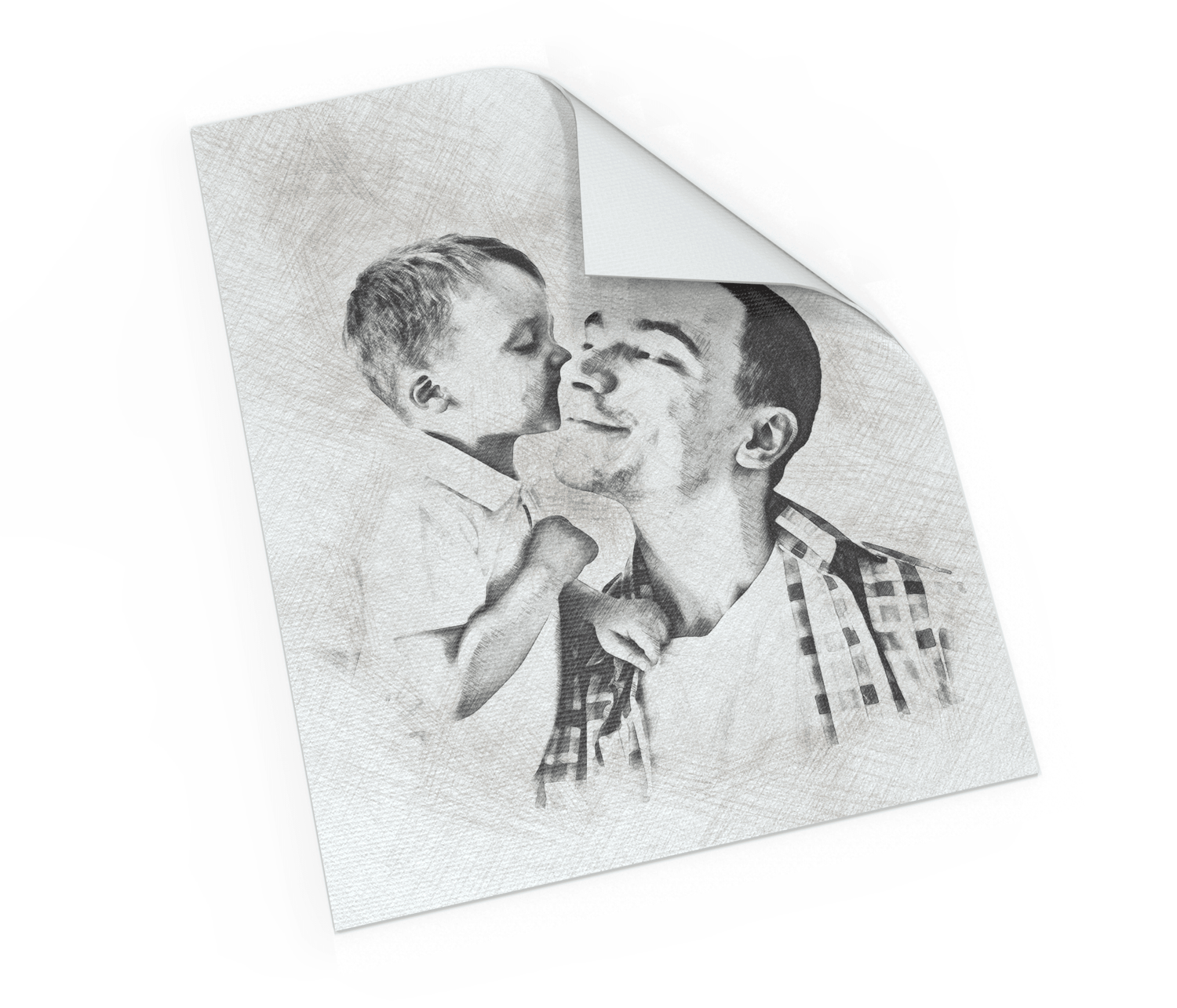 Custom Sketched Portrait from Photo - HomeHaps