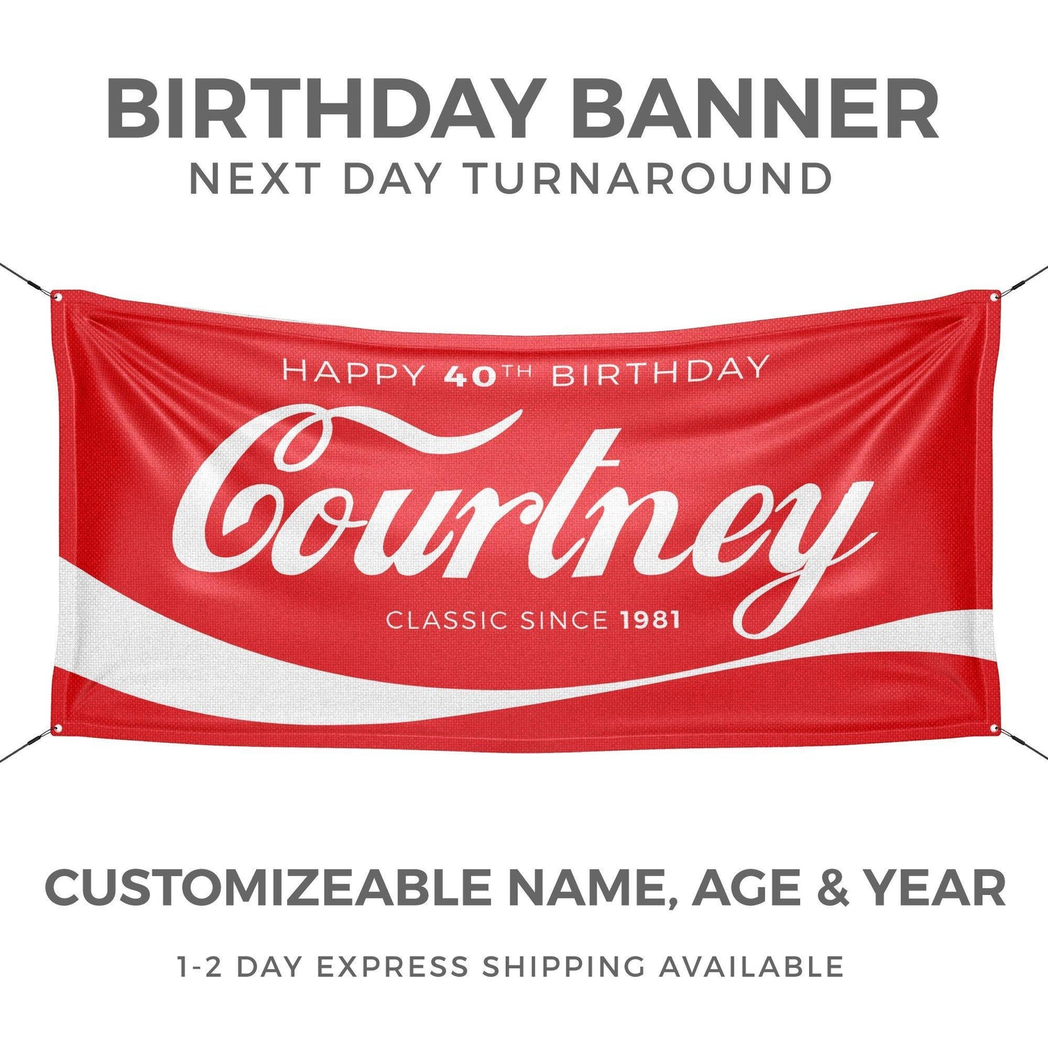 Soda Theme Birthday Banner - HomeHaps