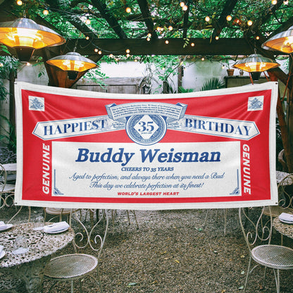 Beer Inspired Birthday Banner - HomeHaps