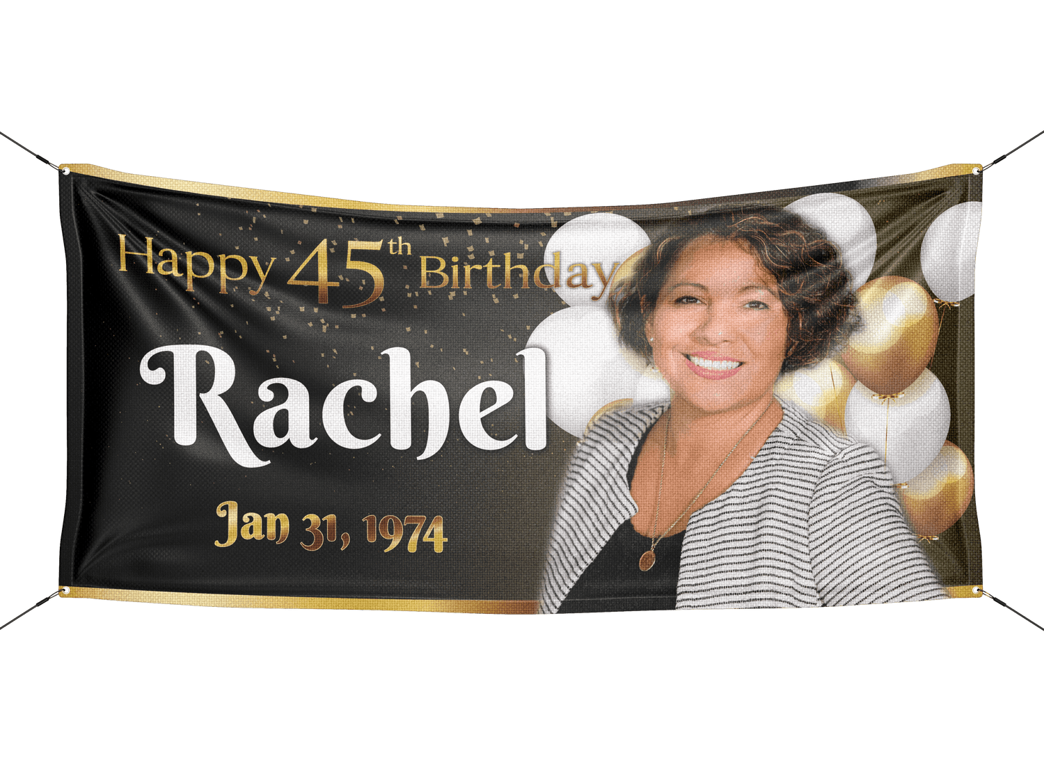 Golden Birthday Banner - HomeHaps