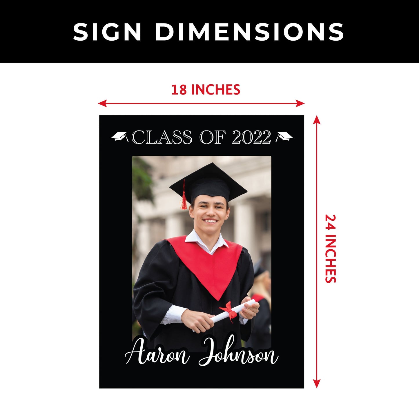 Personalized Graduation Welcome Sign With Image