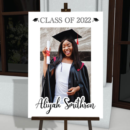 Personalized Graduation Welcome Sign With Image