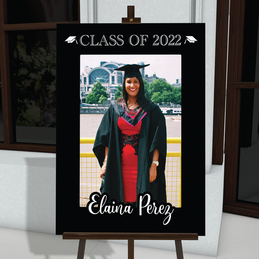 Personalized Graduation Welcome Sign With Image