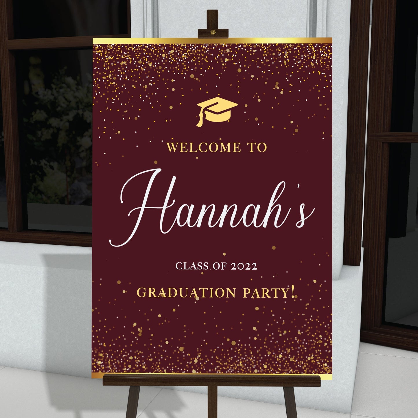 Personalized Graduation Welcome Sign