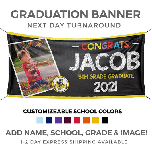 Personalized Kindergarten Graduation Banner - HomeHaps