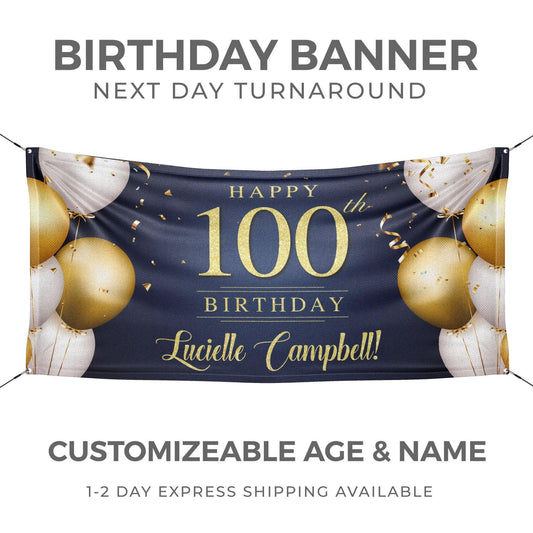 Milestone Personalized Birthday Banner - HomeHaps