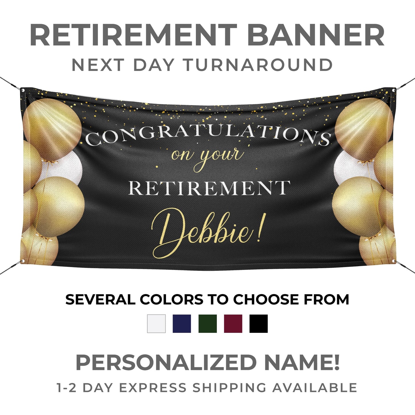 Congrats Retirement Banner