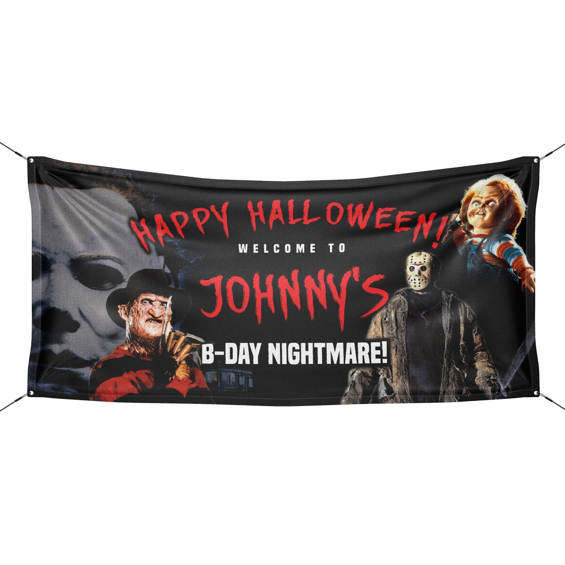 Scarefest Personalized Halloween Birthday Banner - HomeHaps