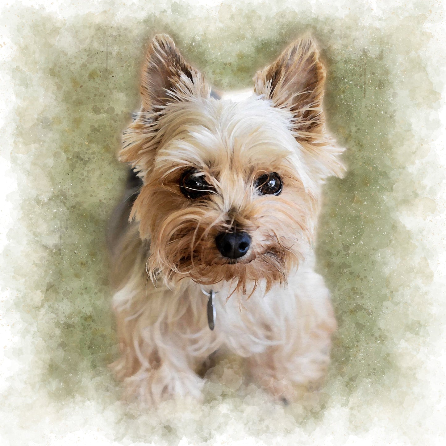 Custom Watercolor Pet Portrait On Premium Canvas