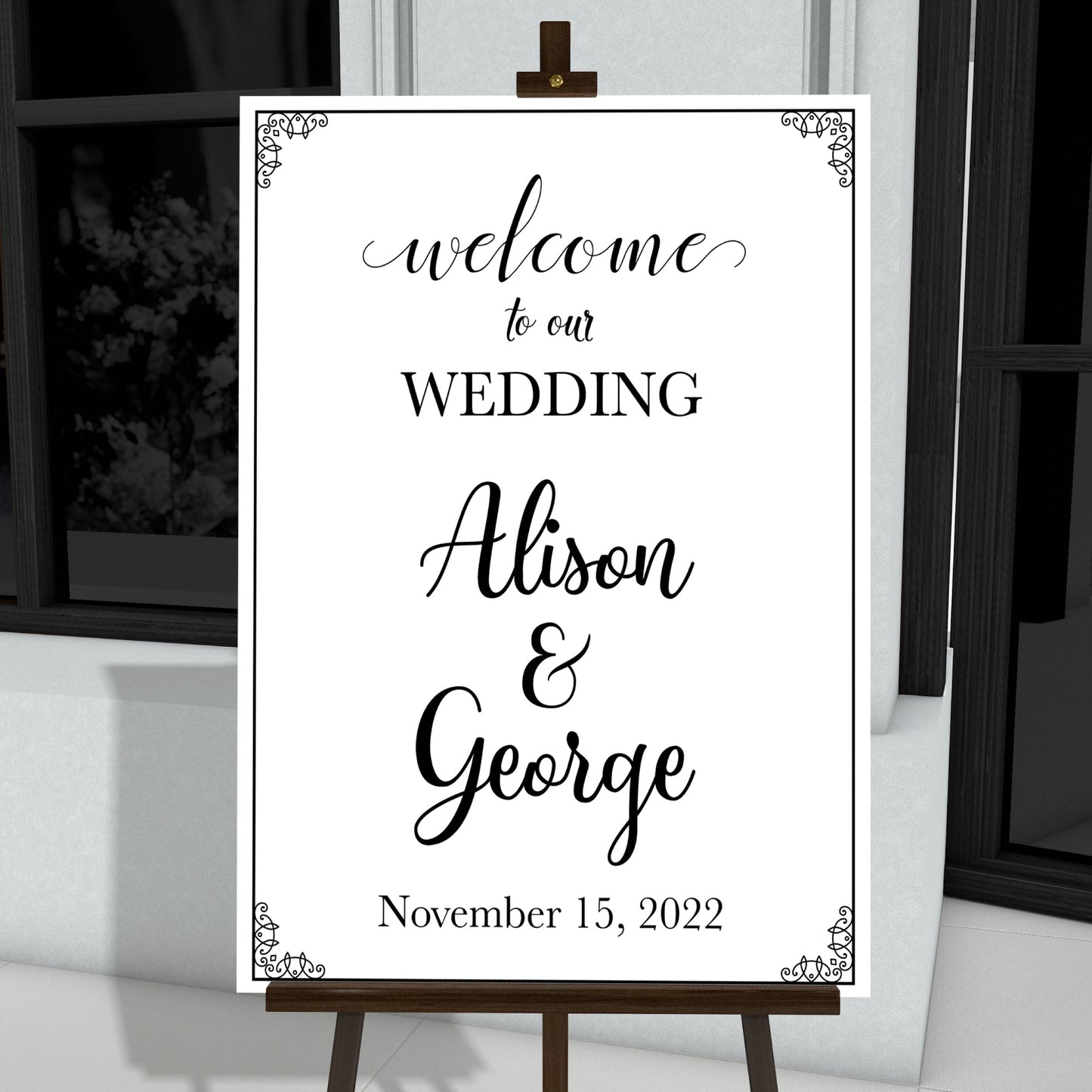 Personalized Welcome To Wedding Sign