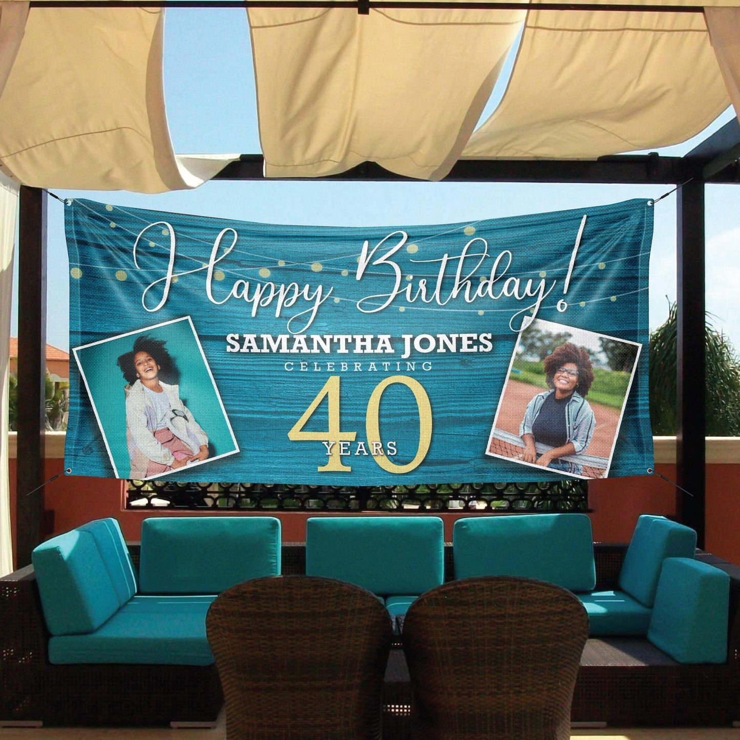 Rustic Wood Birthday Banner - HomeHaps